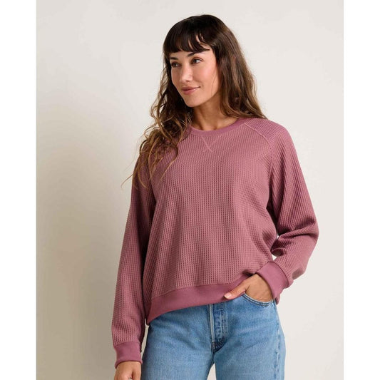 Toad & Co Women's BitterRoot Long Sleeve Pullover-Women's - Clothing - Tops-Foxglove-S-Appalachian Outfitters