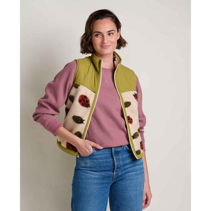 Toad & Co Women's Sespe Sherpa Vest-Women's - Clothing - Jackets & Vests-Barley Ladybugs-S-Appalachian Outfitters