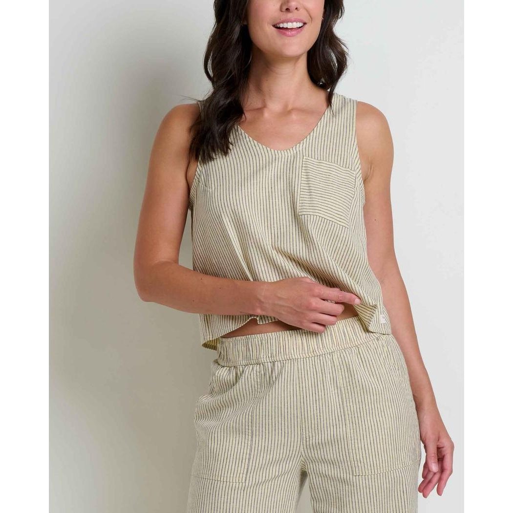 Toad & Co Women's Taj Hemp Button Back Tank-Women's - Clothing - Tops-Appalachian Outfitters