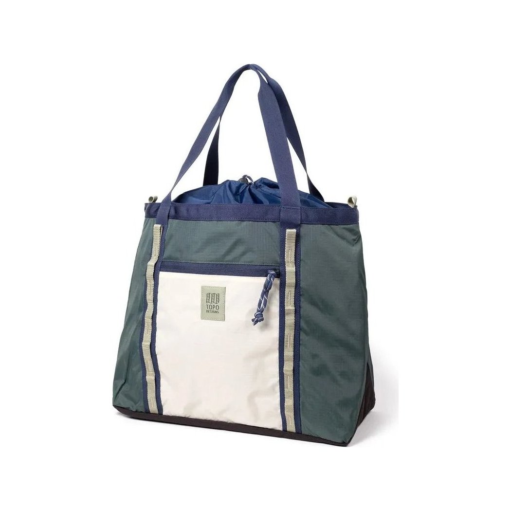 Topo Designs Mountain Utility Tote-Accessories - Bags-Forest / Bone White-Appalachian Outfitters