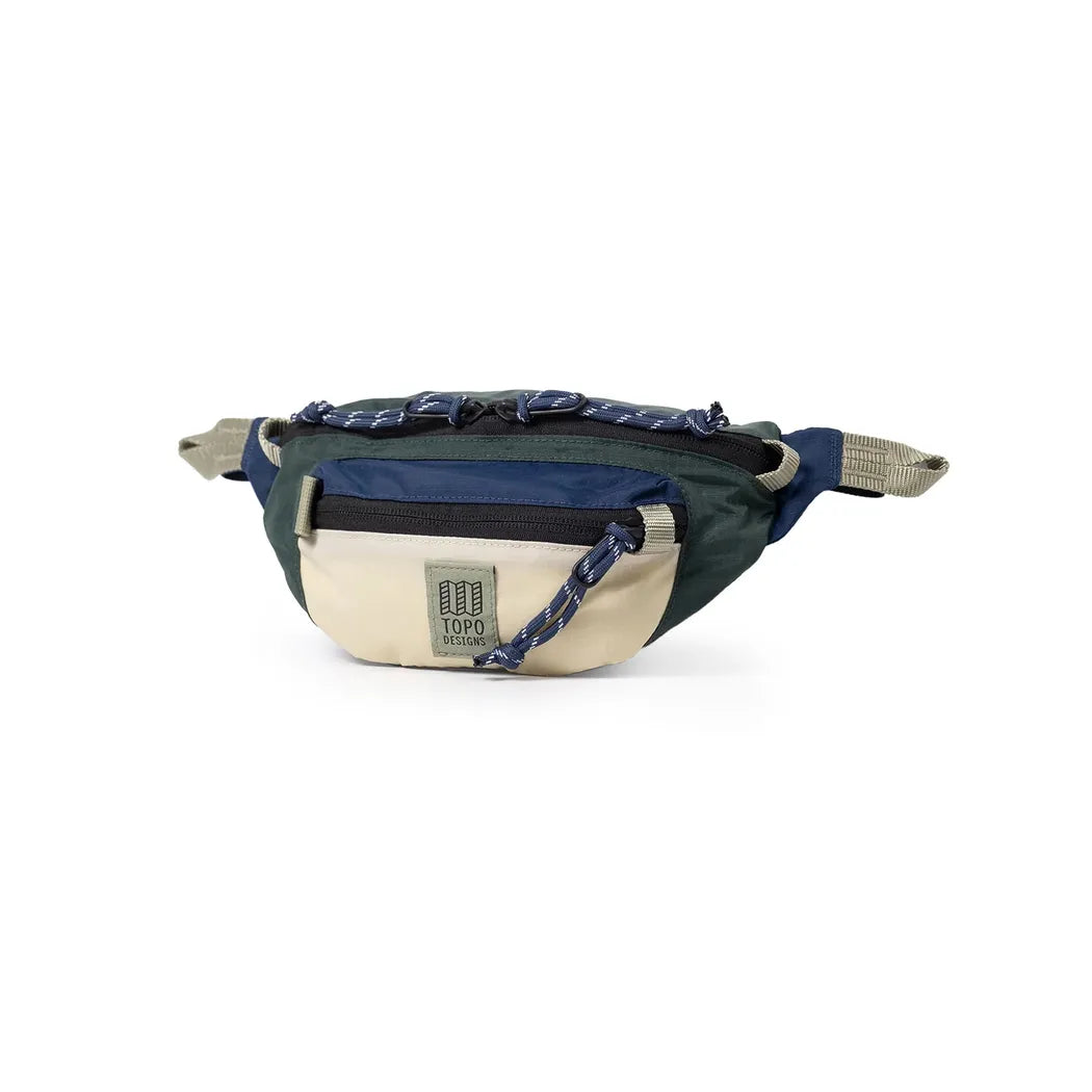 Topo Designs Mountain Waist Pack-Accessories - Bags-Forest / Bone White-Appalachian Outfitters