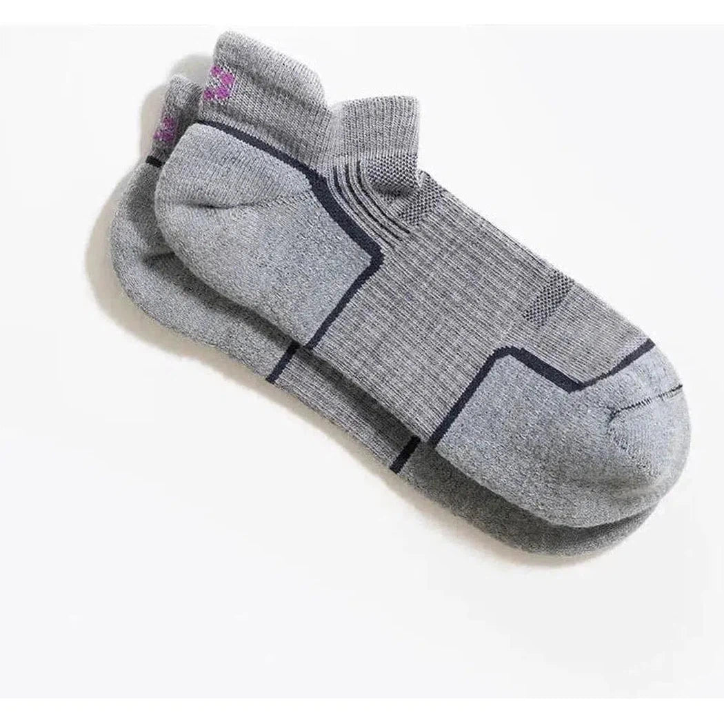 Tough Cuties Eve The Original Ladies Light Weight Hiker No Show Tab-Accessories - Socks - Women's-Grey-S-Appalachian Outfitters