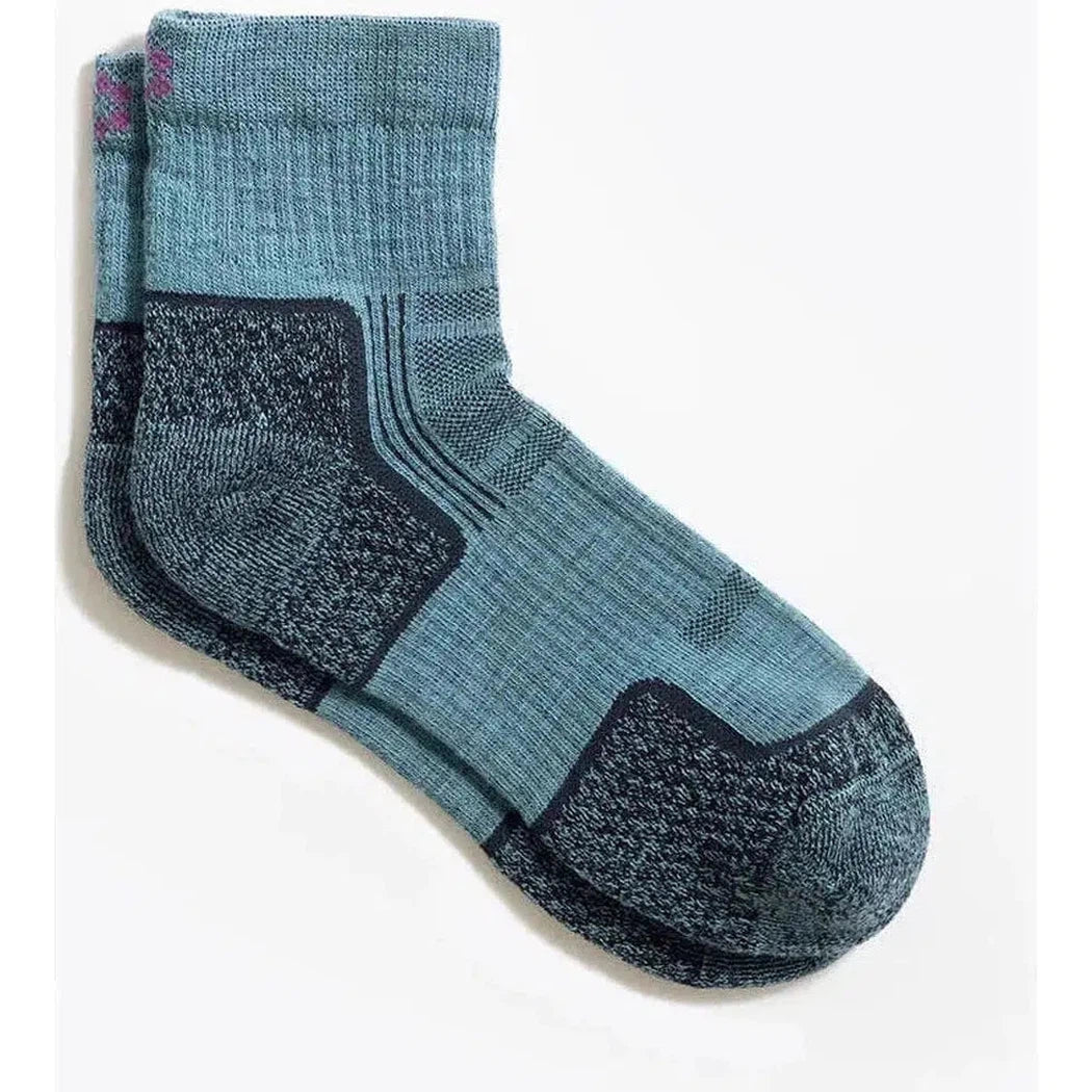 Tough Cuties Eve The Original Ladies Light Weight Hiker Quarter-Accessories - Socks - Women's-Blue Haze-S-Appalachian Outfitters