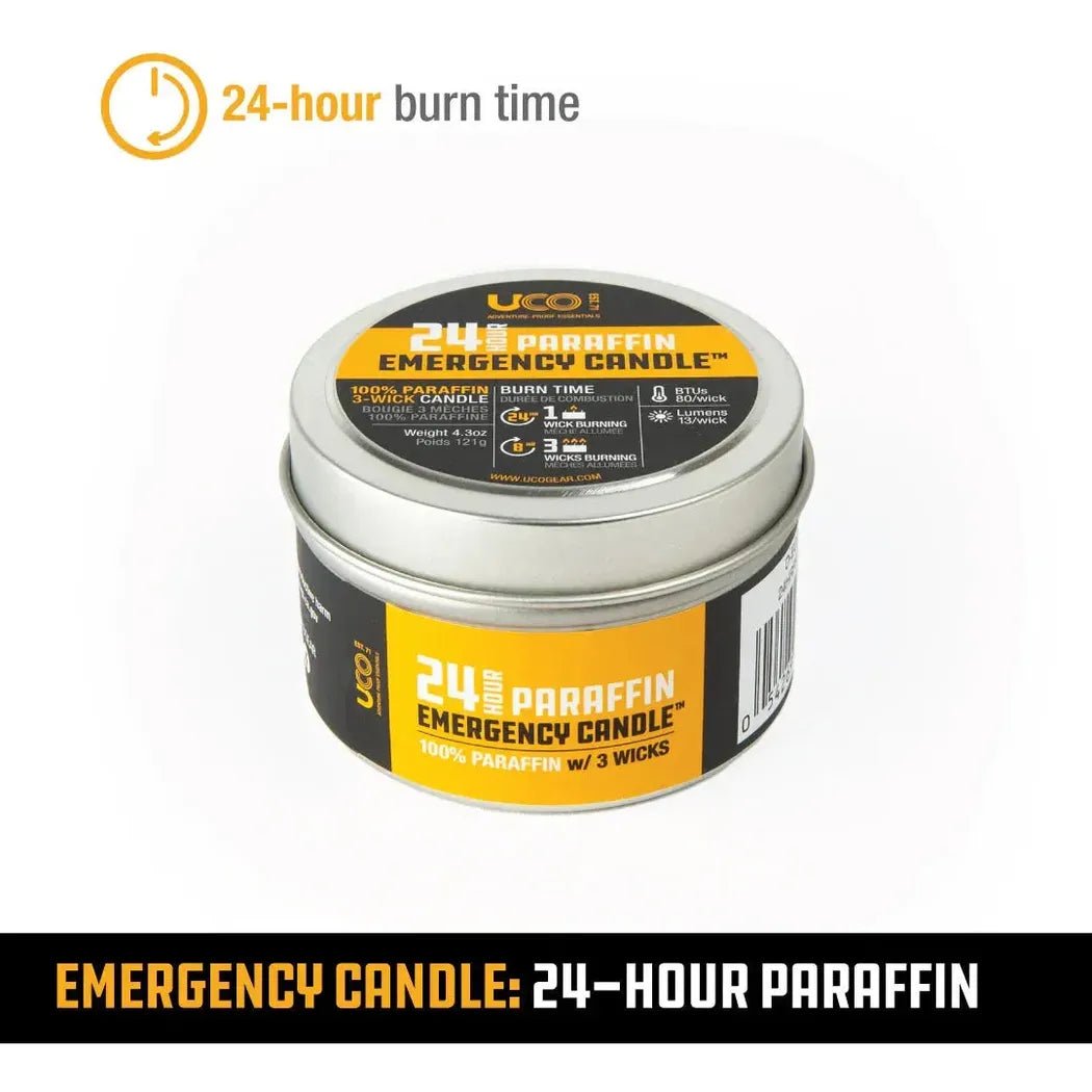 UCO 24 Hour Paraffin Emergency Candle-Camping - Lighting - Flashlights-Appalachian Outfitters