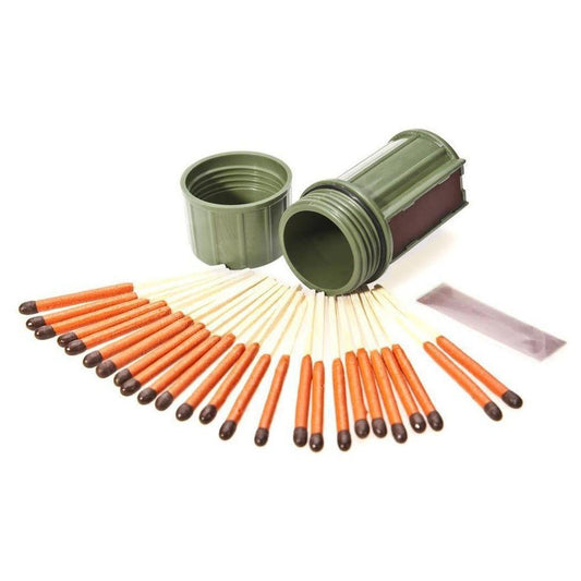UCO Stormproof Match Container - 25 Matches-Camping - Cooking - Fire Starting-Dark Green-Appalachian Outfitters
