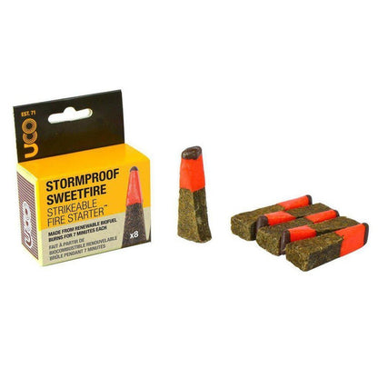 UCO Stormproof Sweetfire Firestarter - 8 Pack-Camping - Cooking - Fire Starting-Appalachian Outfitters