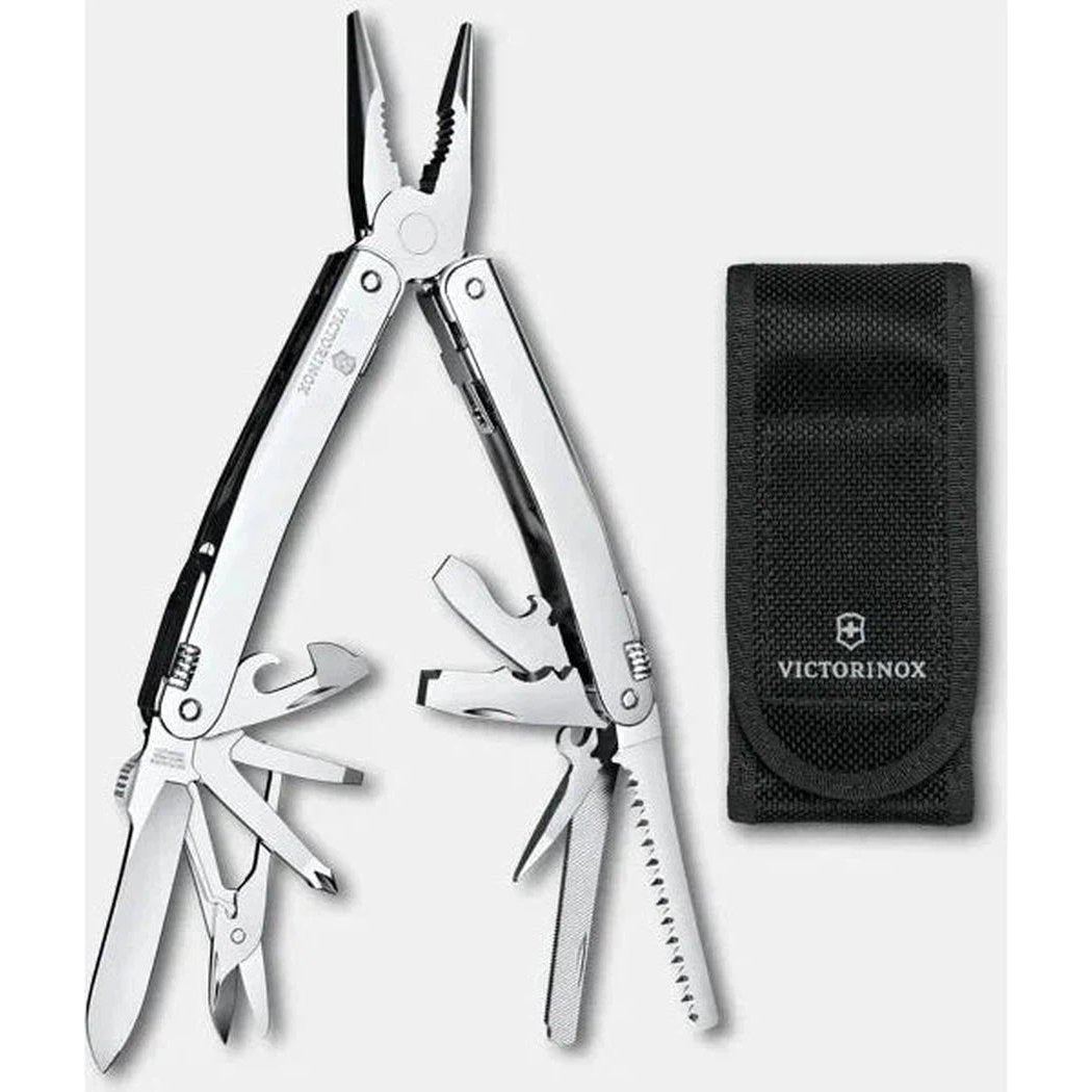 Victorinox  Swiss Tool Spirit MX, Silver, Nylon Pouch (Boxed)-Camping - Accessories - Knives-Appalachian Outfitters