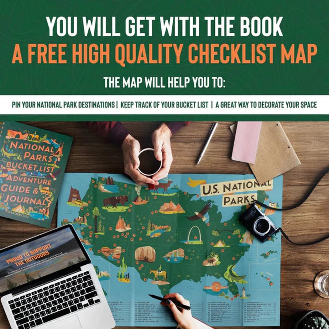 Wanderstate National Parks Bucket List Adventure Guide & Journal-Accessories - Books-Appalachian Outfitters
