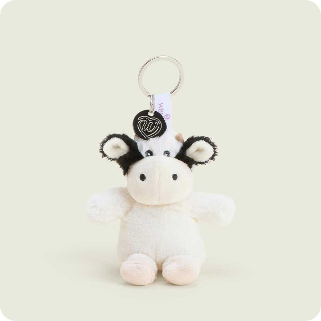 Warmies Black & White Cow Keyring-Accessories - Novelty - Stuffed Animals-Appalachian Outfitters