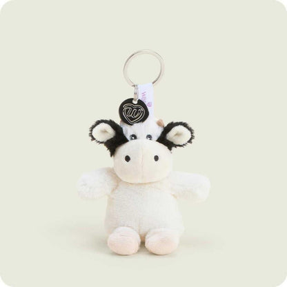 Warmies Black & White Cow Keyring-Accessories - Novelty - Stuffed Animals-Appalachian Outfitters