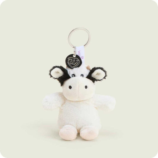 Warmies Black & White Cow Keyring-Accessories - Novelty - Stuffed Animals-Appalachian Outfitters