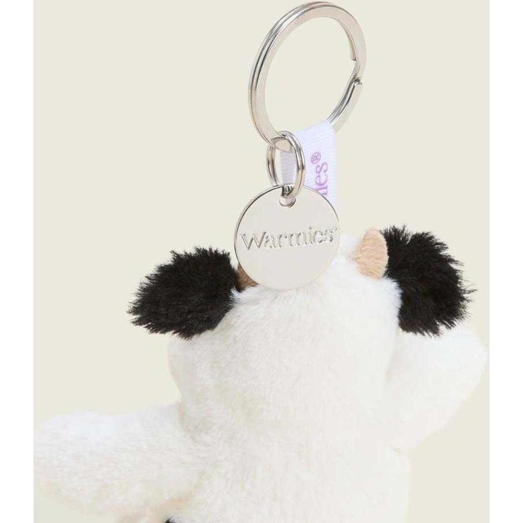 Warmies Black & White Cow Keyring-Accessories - Novelty - Stuffed Animals-Appalachian Outfitters