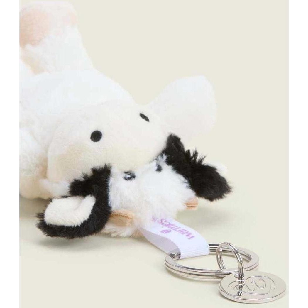 Warmies Black & White Cow Keyring-Accessories - Novelty - Stuffed Animals-Appalachian Outfitters