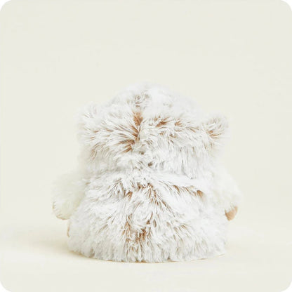 Back view of the Warmies Hamster Junior plush toy against a plain white background.