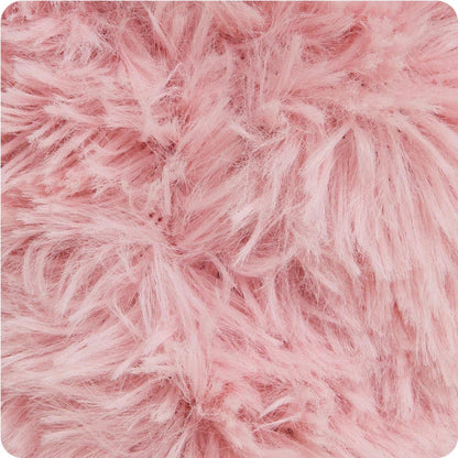 A close-up of the Warmies Pig Junior in soft pink, showing its fluffy texture and soft, plush appearance.