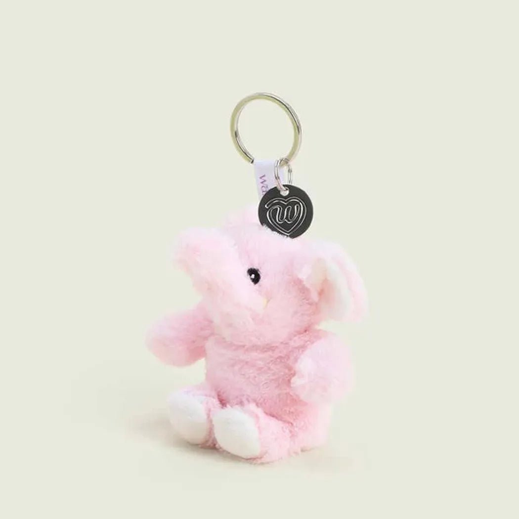 Warmies Pink Elephant Keyring-Accessories - Novelty - Stuffed Animals-Appalachian Outfitters