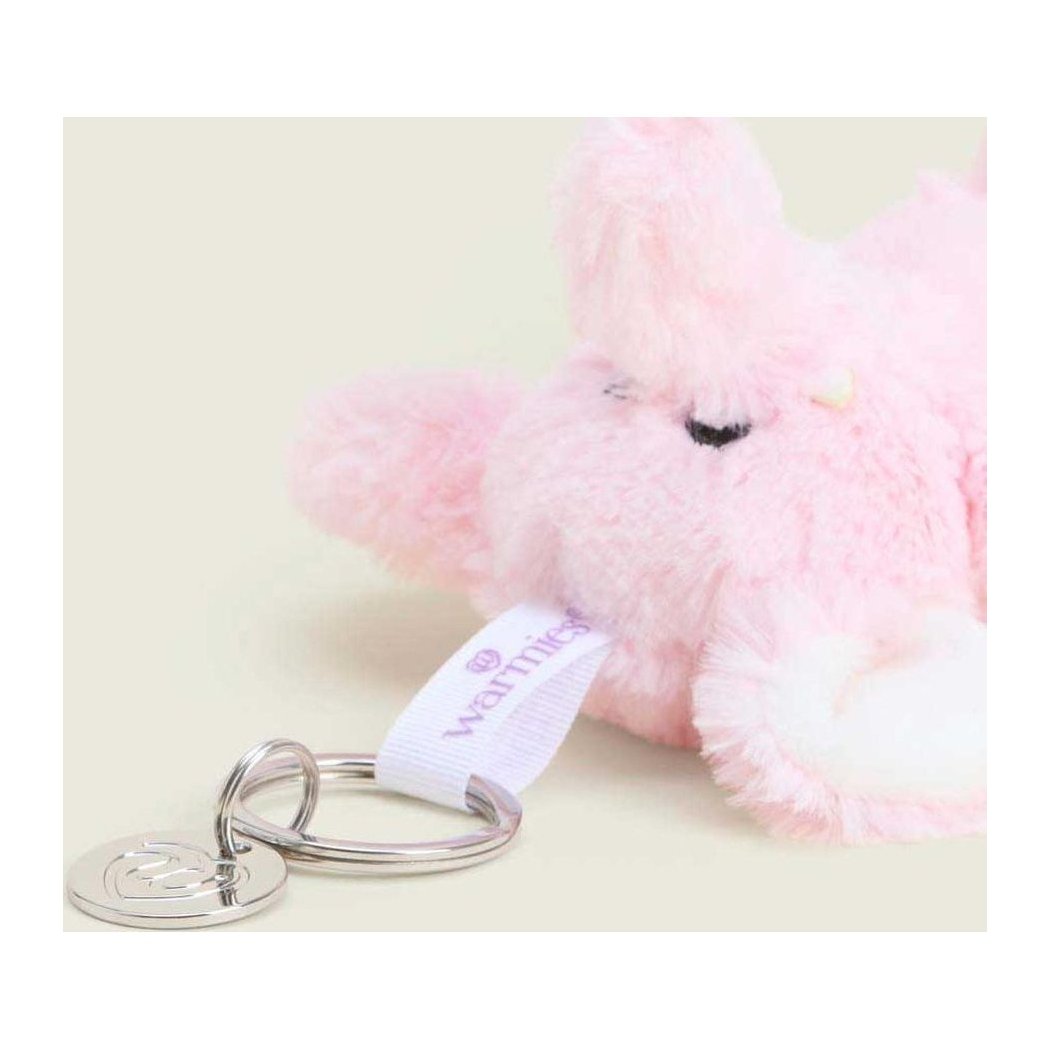 Warmies Pink Elephant Keyring-Accessories - Novelty - Stuffed Animals-Appalachian Outfitters