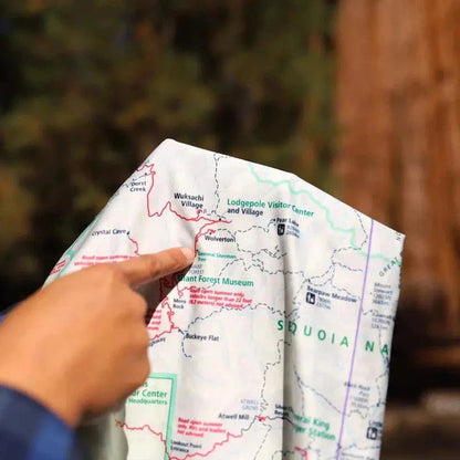 Wear a Map Cuyahoga Valley National Park Map Neck Gaiter-Accessories - Bandanas-Appalachian Outfitters