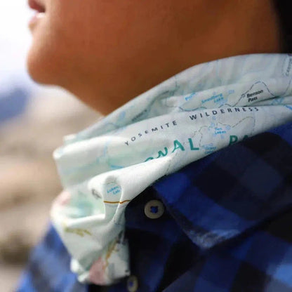 Wear a Map Cuyahoga Valley National Park Map Neck Gaiter-Accessories - Bandanas-Appalachian Outfitters