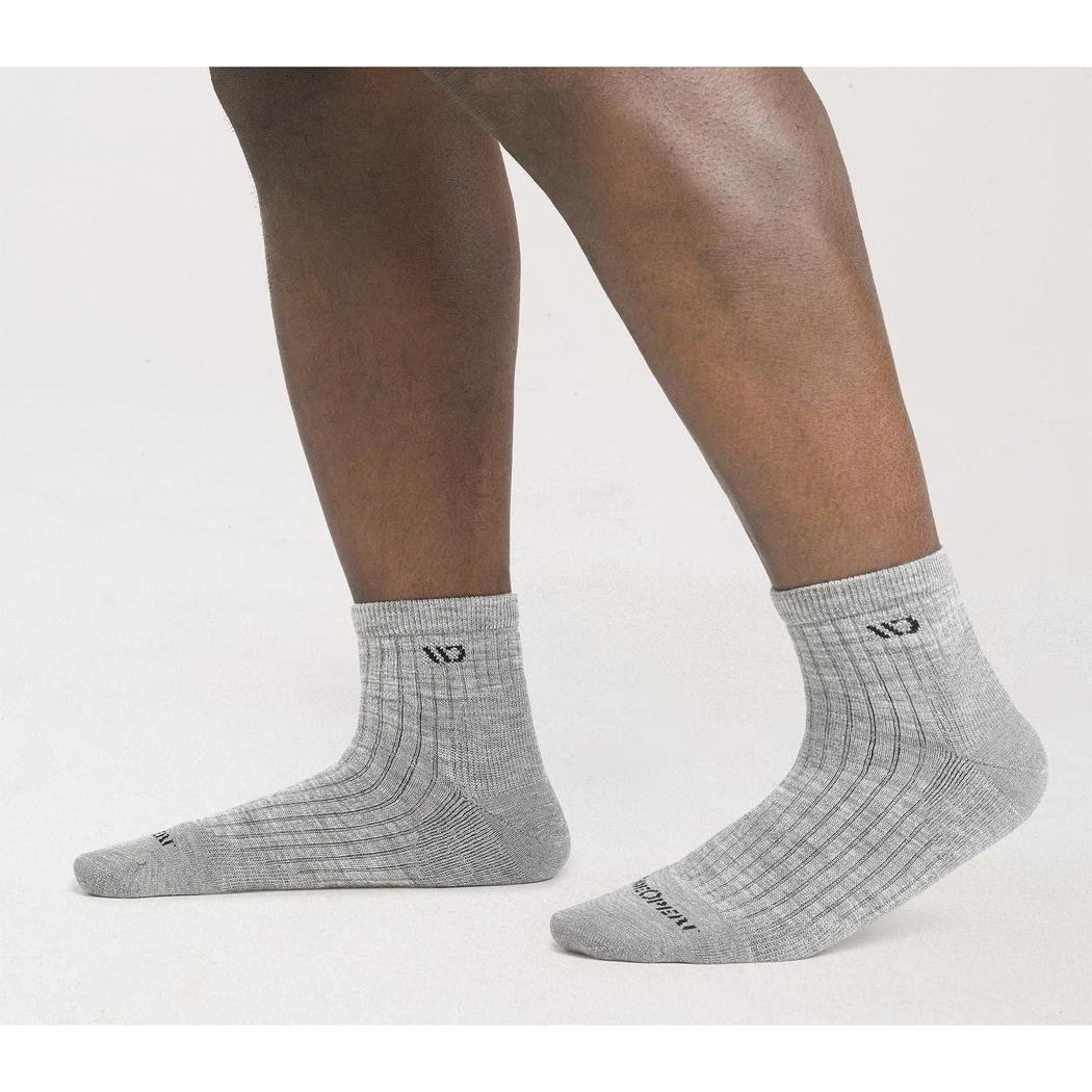 Wide Open Men's Solid Cushioned Quarter Socks-Accessories - Socks - Men's-Appalachian Outfitters