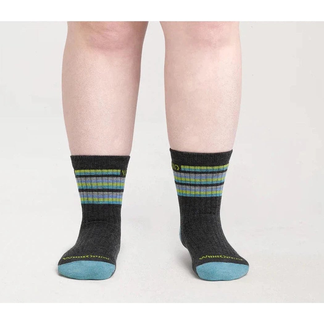 Wide Open Women's Multi Stripe Midweight Micro Crew Sock-Accessories - Socks - Women's-Appalachian Outfitters