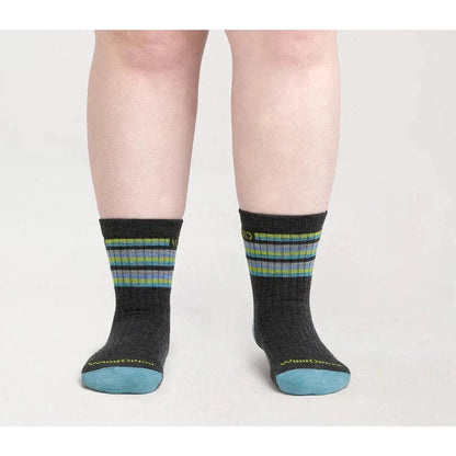 Wide Open Women's Multi Stripe Midweight Micro Crew Sock-Accessories - Socks - Women's-Appalachian Outfitters