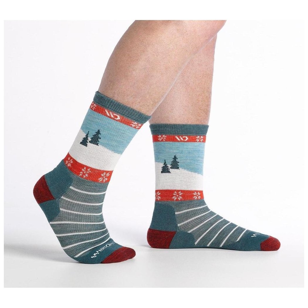 Wide Open Women's Sleigh All Day Midweight Micro Crew Sock-Accessories - Socks - Women's-Appalachian Outfitters