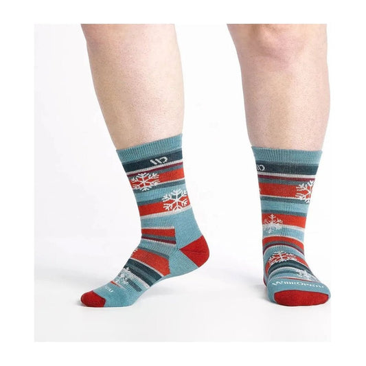 Wide Open Women's Sparkle Midweight Micro Crew Sock-Accessories - Socks - Women's-Light Teal-S-Appalachian Outfitters