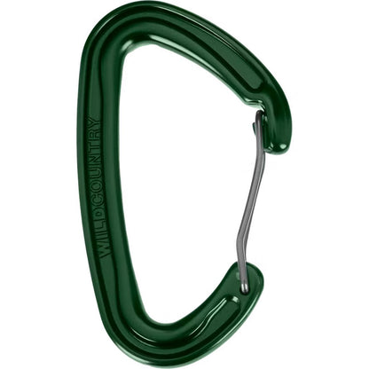 Wild Country Wildwire Carabiner-Climbing - Hardware - Carabiners-Green-Appalachian Outfitters