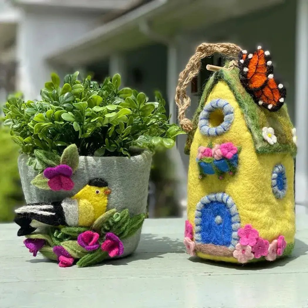 Wild Woolies Monarch Cottage Birdhouse-Accessories - Novelty - Decor-Appalachian Outfitters