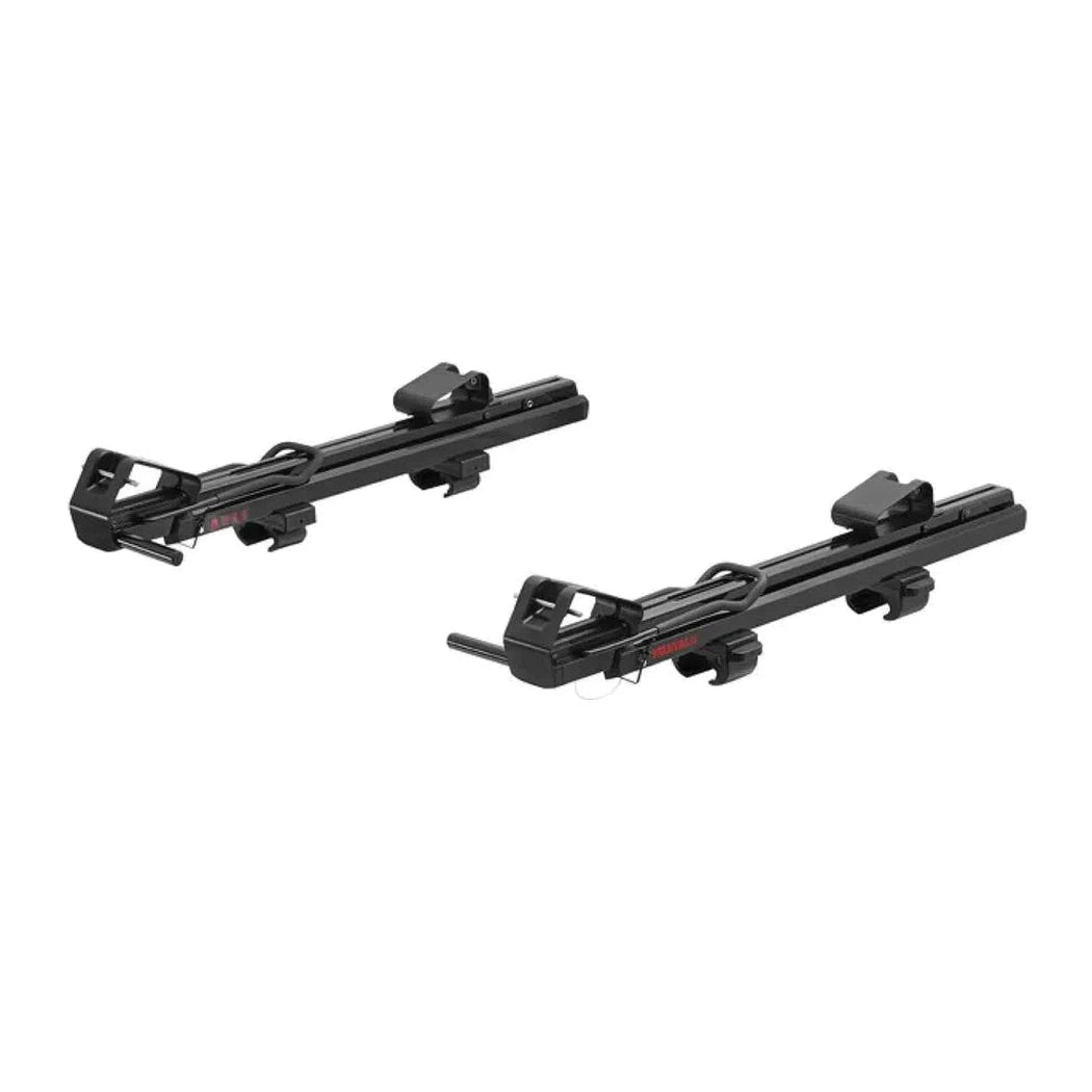 Two black Yakima Showdown car racks displayed against a white background.