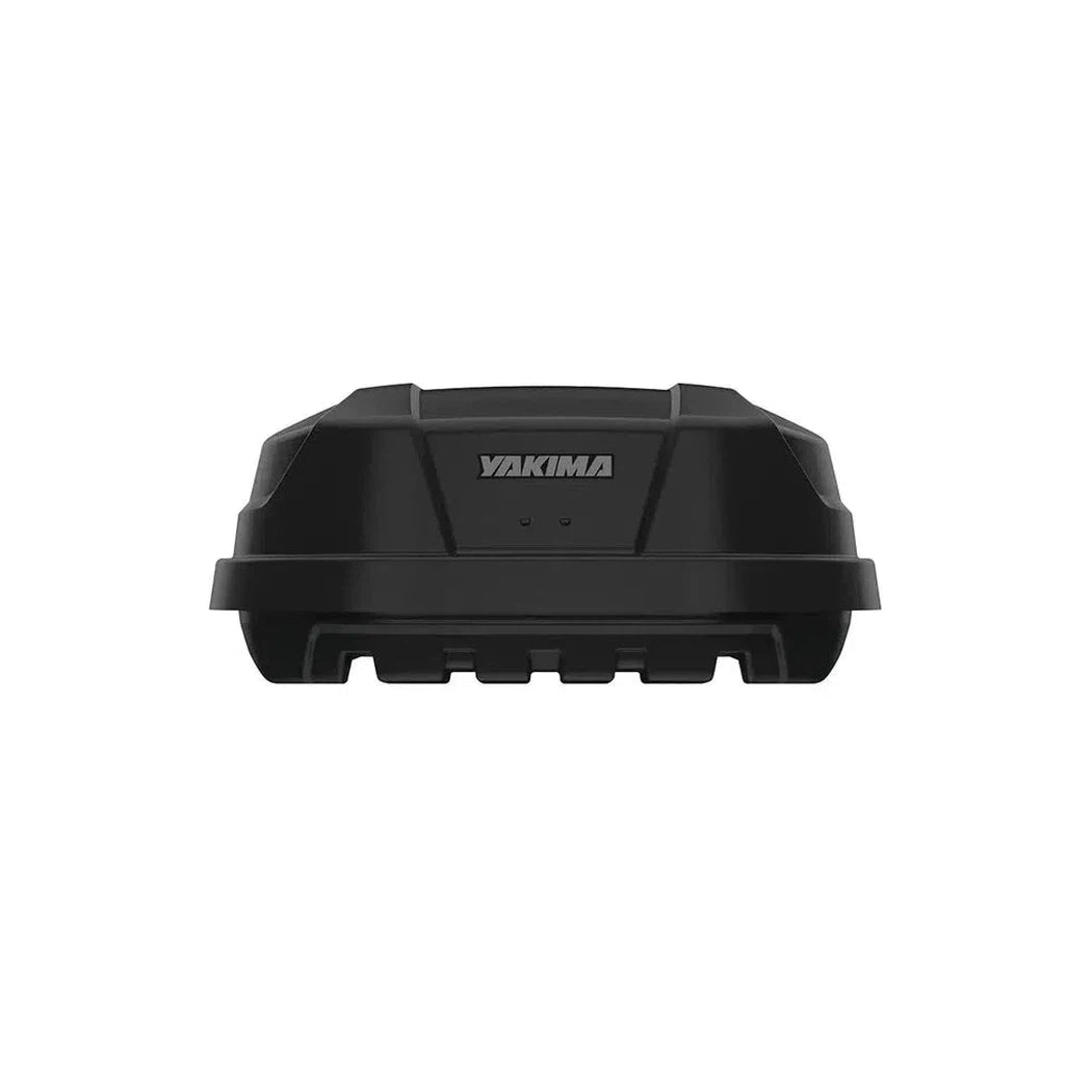 Back view of the Yakima SkyBox NX 18 cargo carrier against a plain white background.